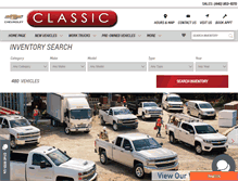 Tablet Screenshot of driveclassicchevy.com